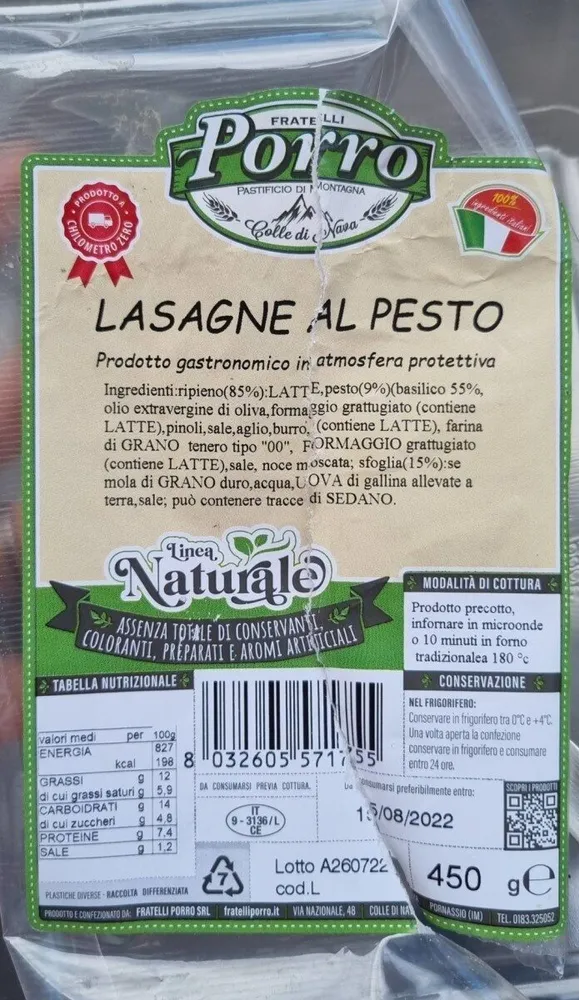 Lasagne al pesto