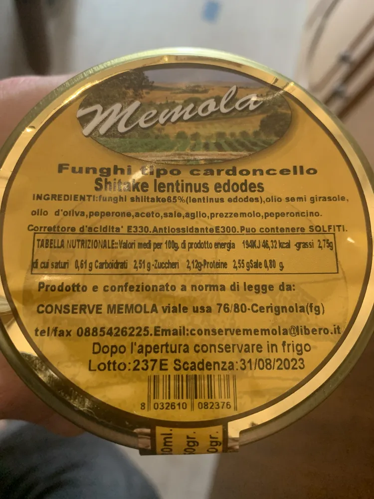 Me mola funghi cardoncello