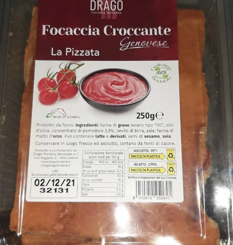 focaccia croccante
