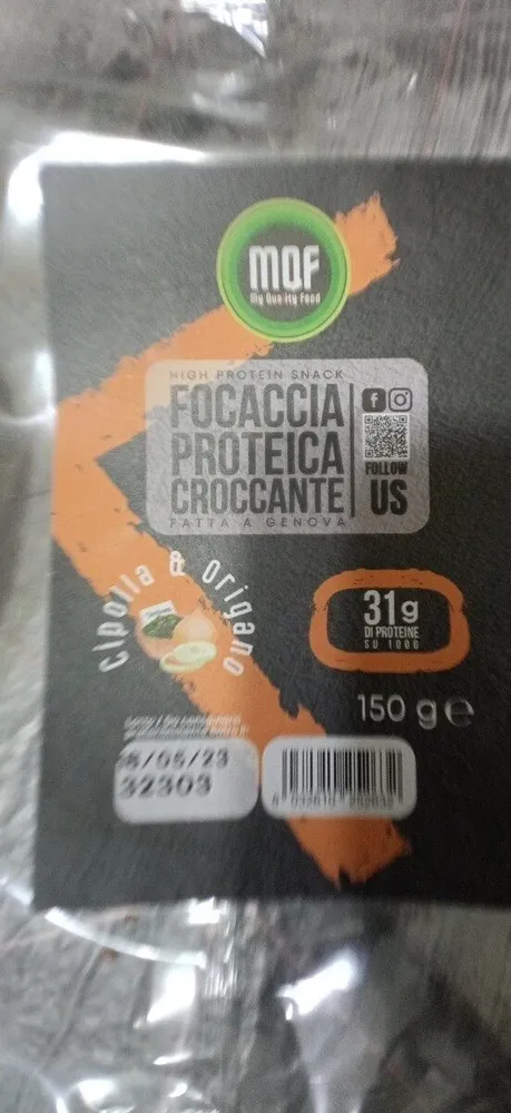 Focaccia proteica croccante