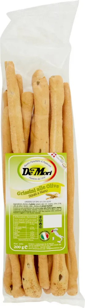 Grissini alle olive stirati a mano