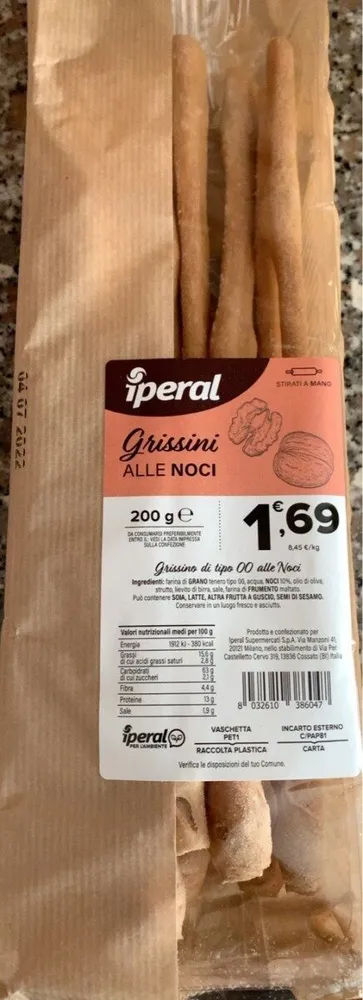 Grissini alle noci