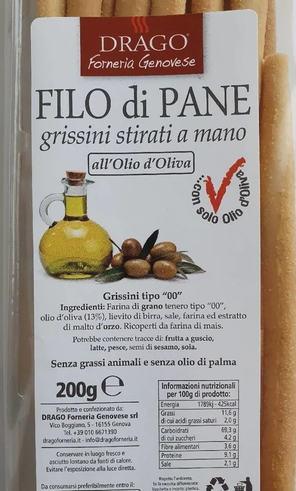 Filo di Pane all'olio d'oliva