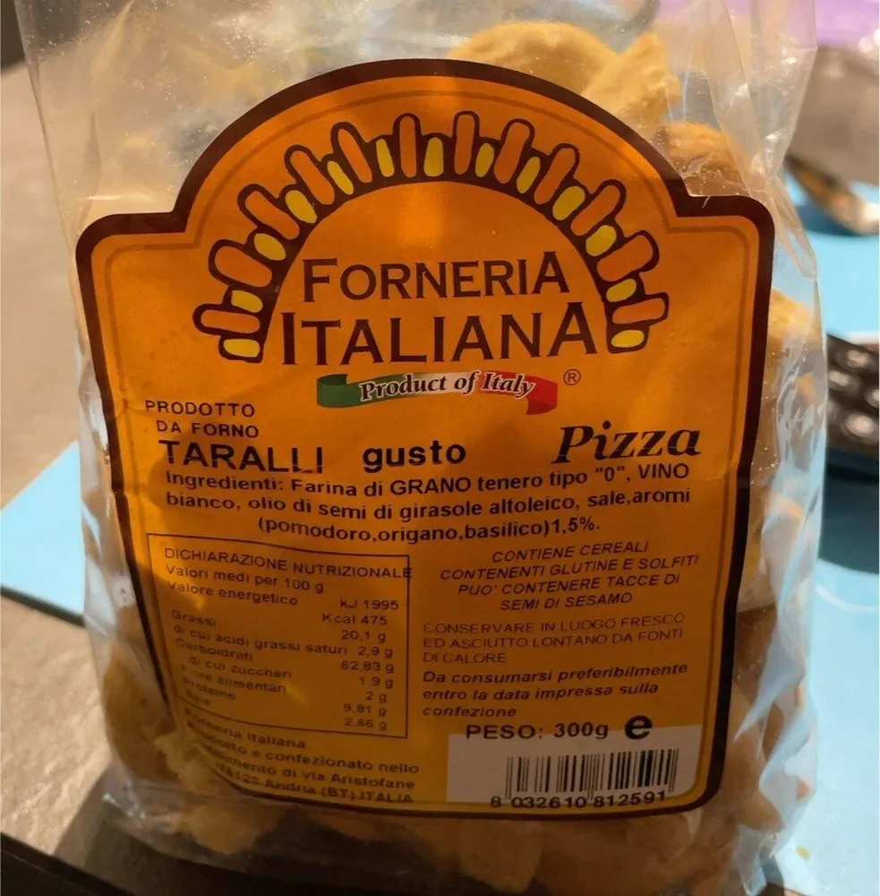 Taralli pizza