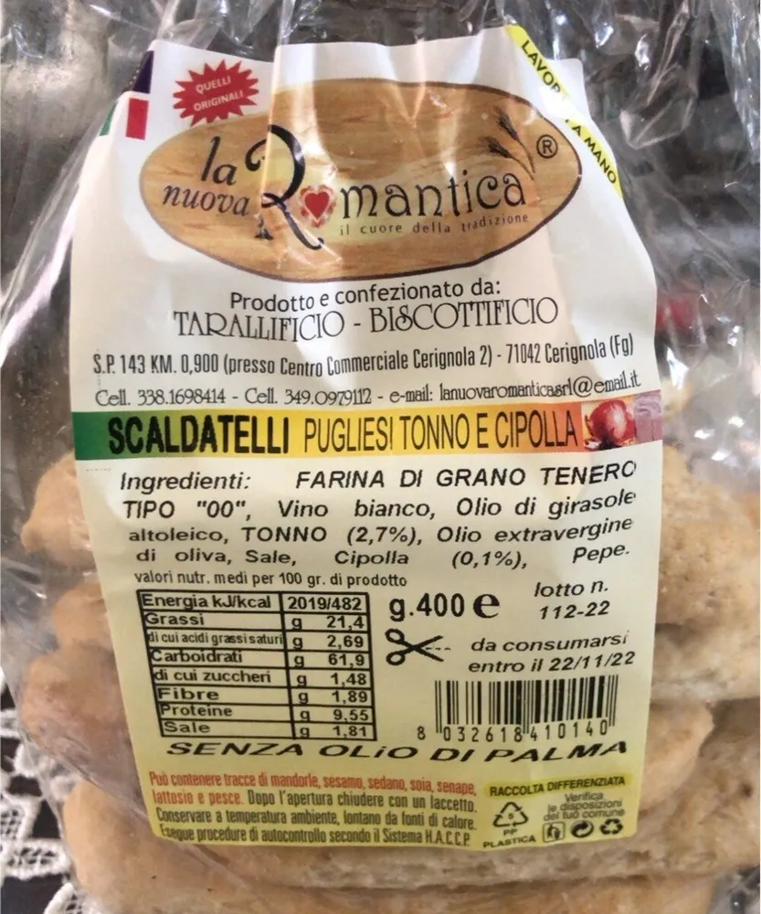 Scaldatelli pugliesi tonno e cipolla