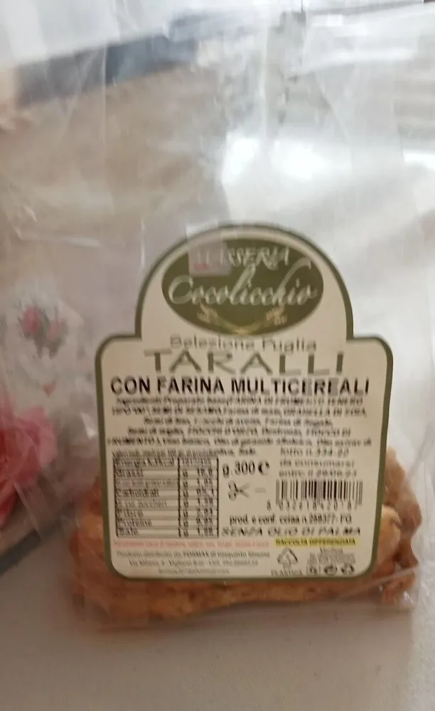 Taralli con farina multicereali