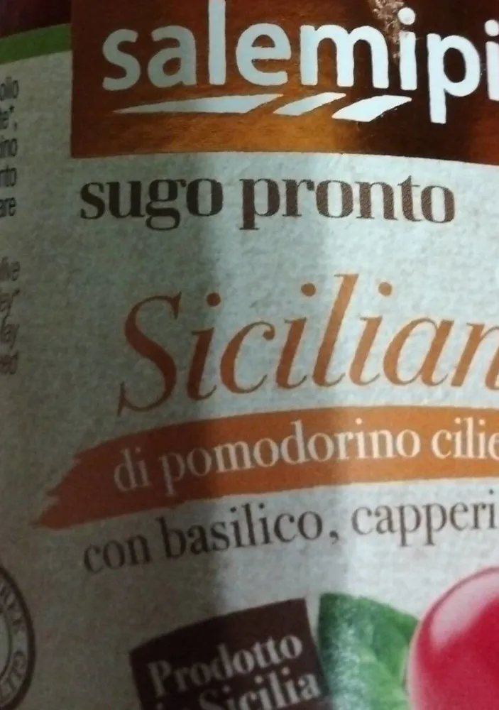 Sugo Pronto alla Siciliana Bio