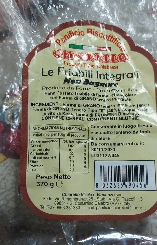 Le friabili integrali