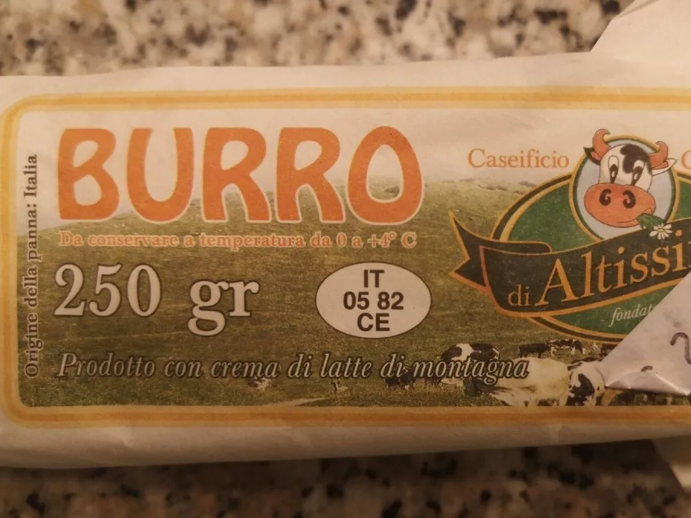 Burro di altissimo