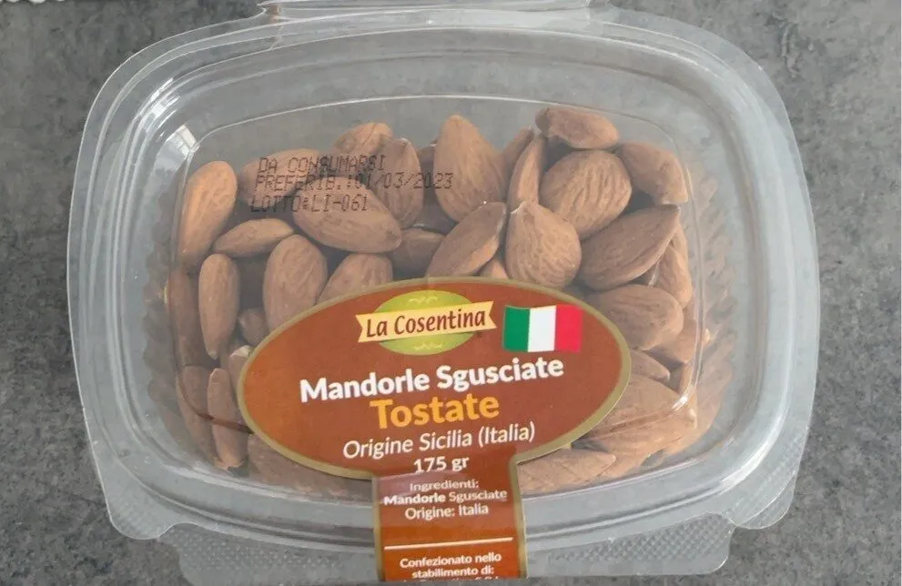 mandorle sgusciate tostate