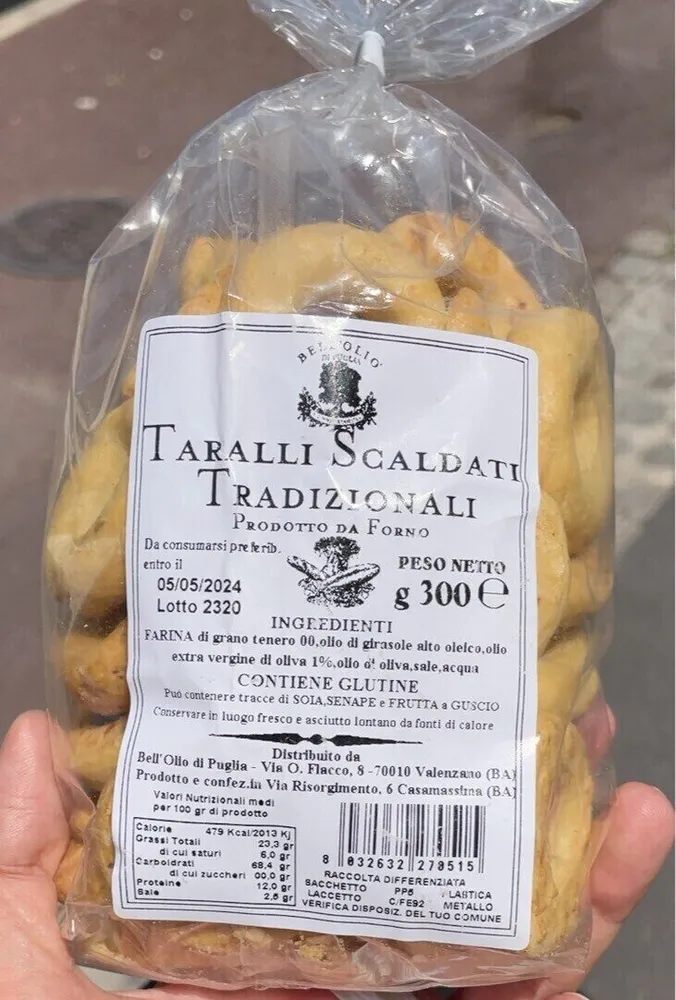 Taralli scaldati tradizionali