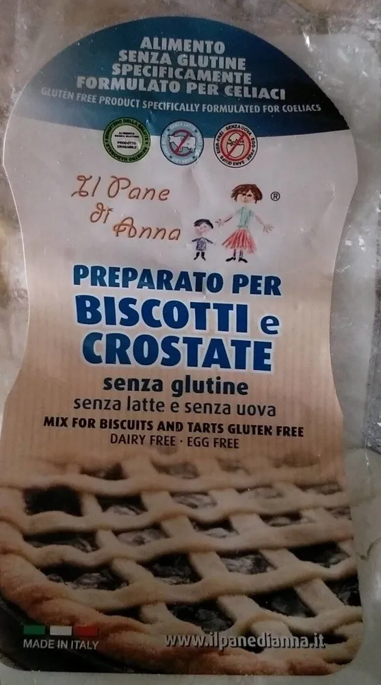 Preparato per biscotti e crostate