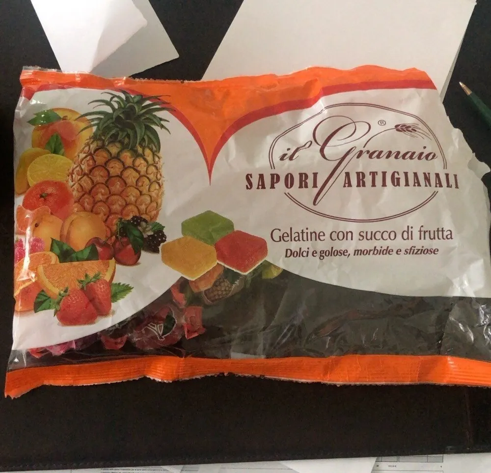 Gelatine con succo di frutta