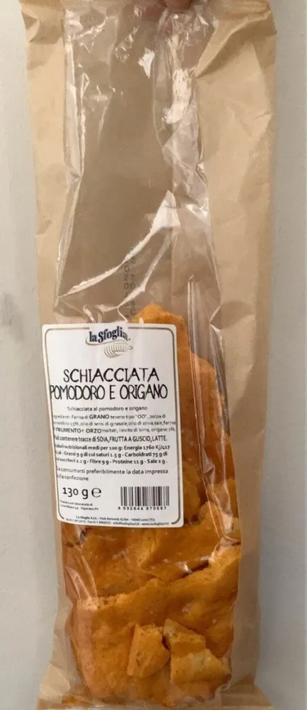 Schiacciata pomodoro e origano