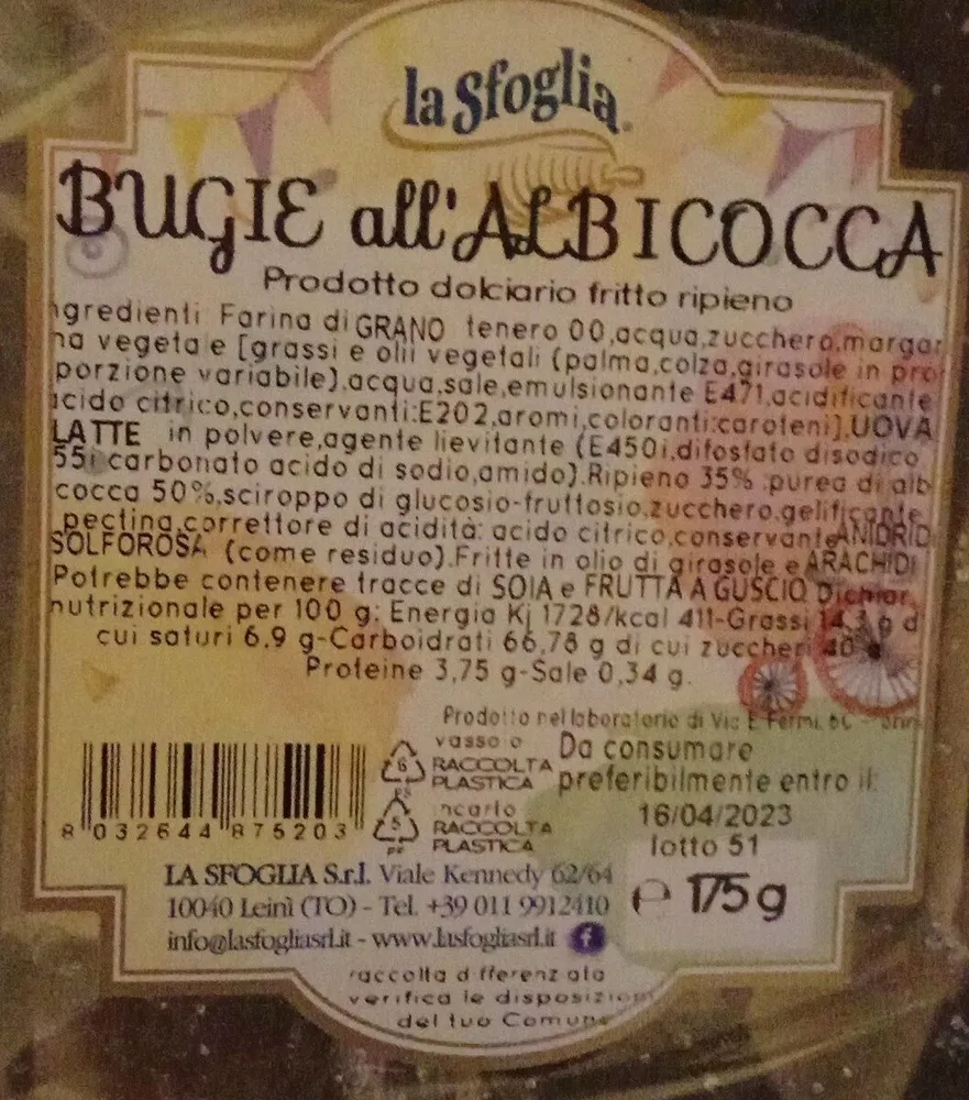 Bugie all'albicocca