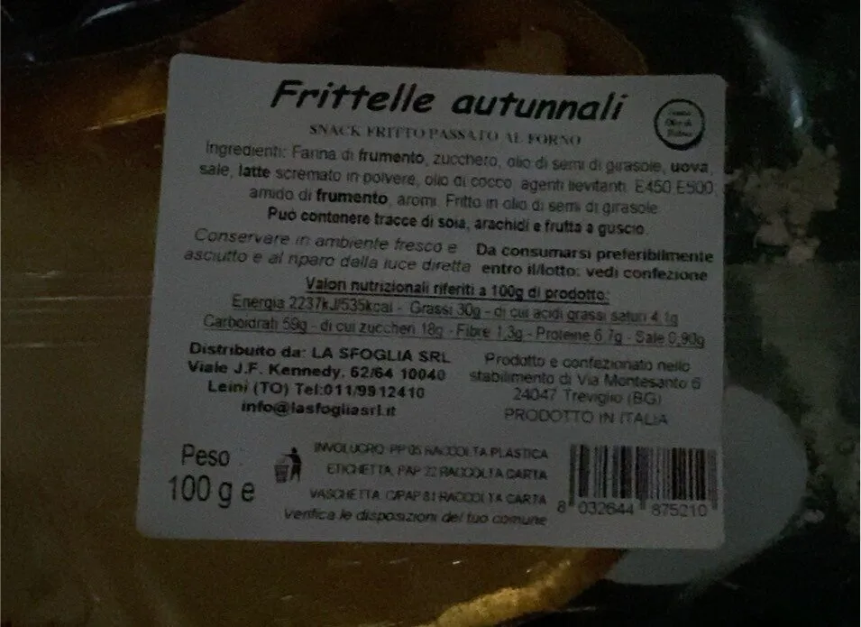 Frittelle autunnali