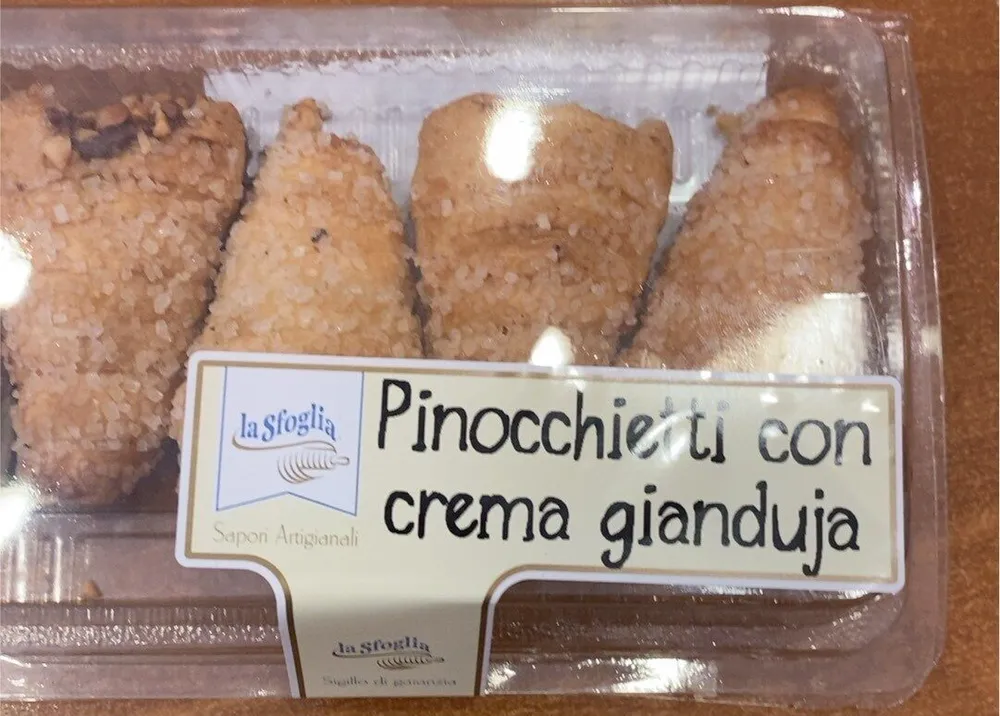 Pinocchietti con crema gianduja
