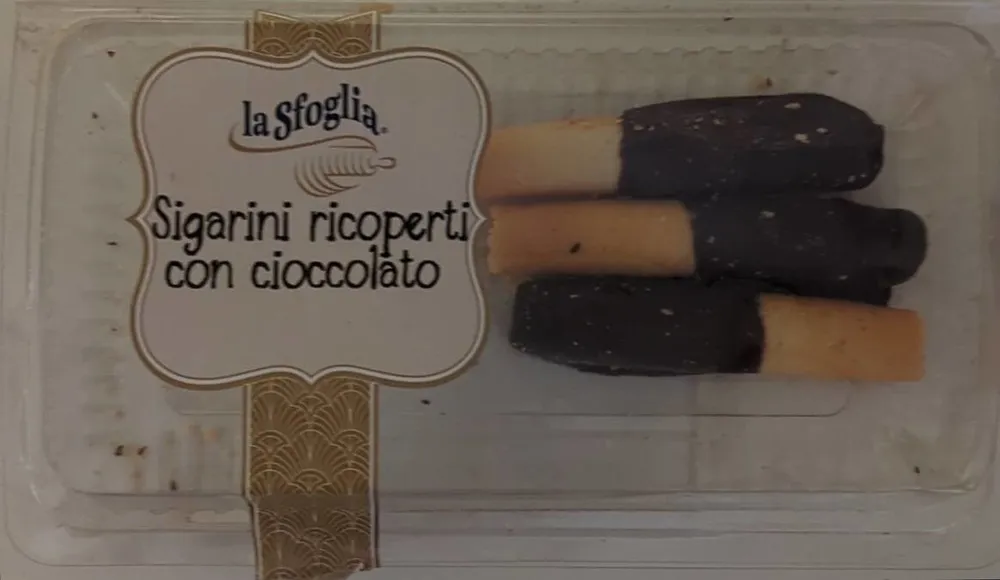 Sigarini ricoperti con cioccolato
