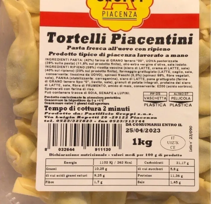 Tortelli piacentini
