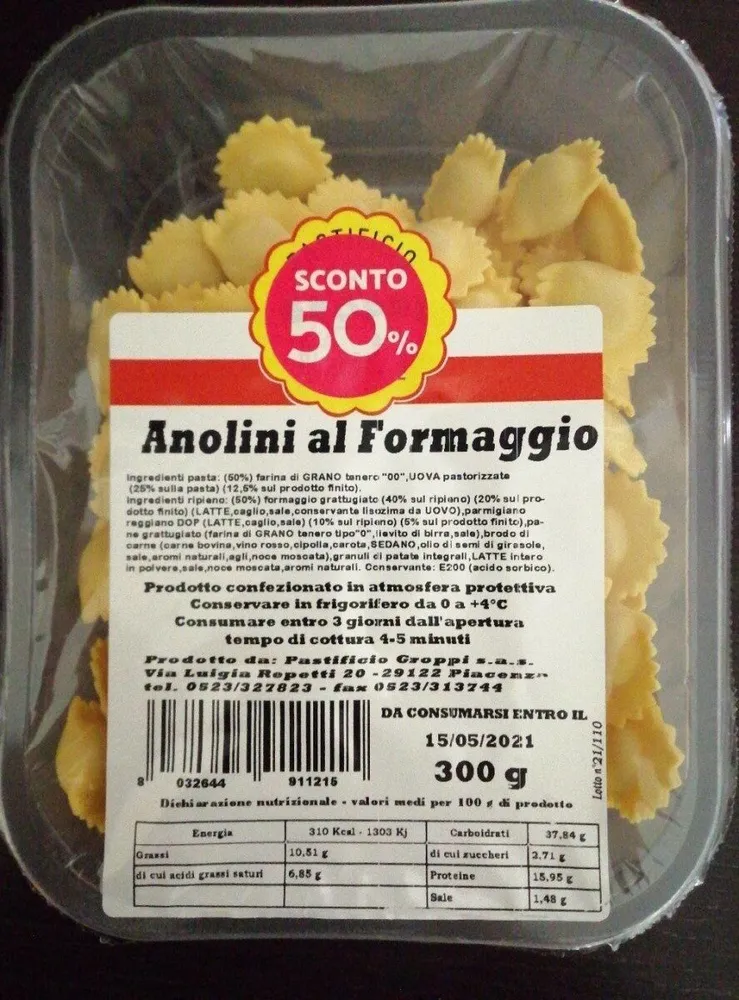 Anolini al formaggio