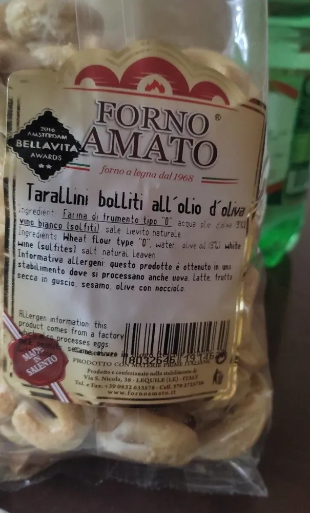 Taralli i bolliti all'olio d'oliva