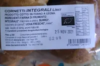 Cornetti integrali lisci Bio