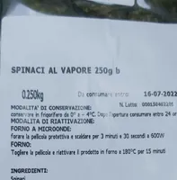Spinaci a vapore
