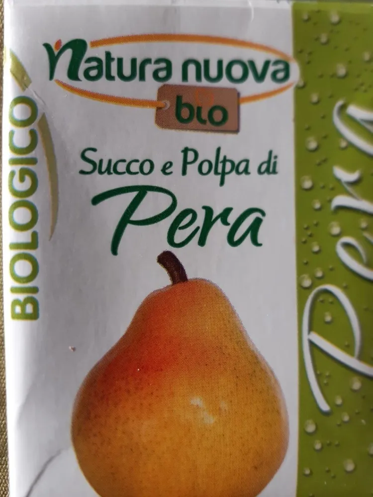 Succo e polpa di pera