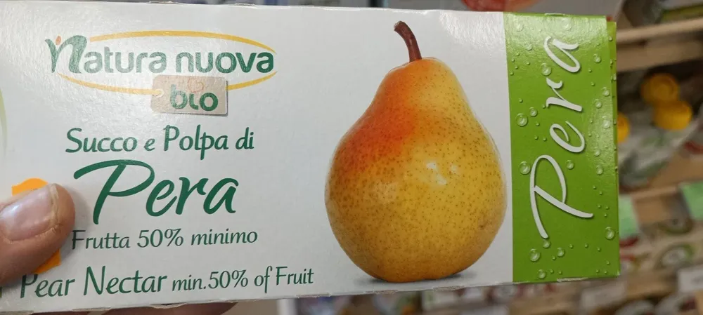 Succo e polpa di pera