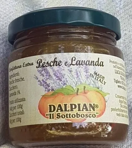 Confettura pesche e lavanda