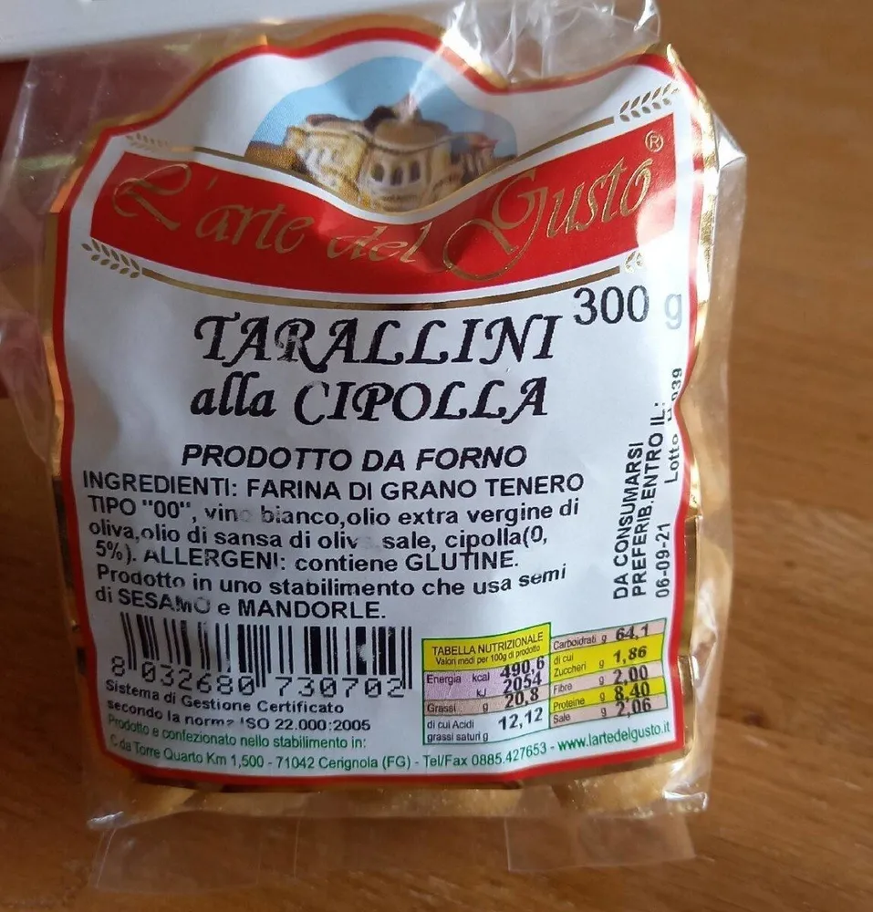 Tarallini alla cipolla