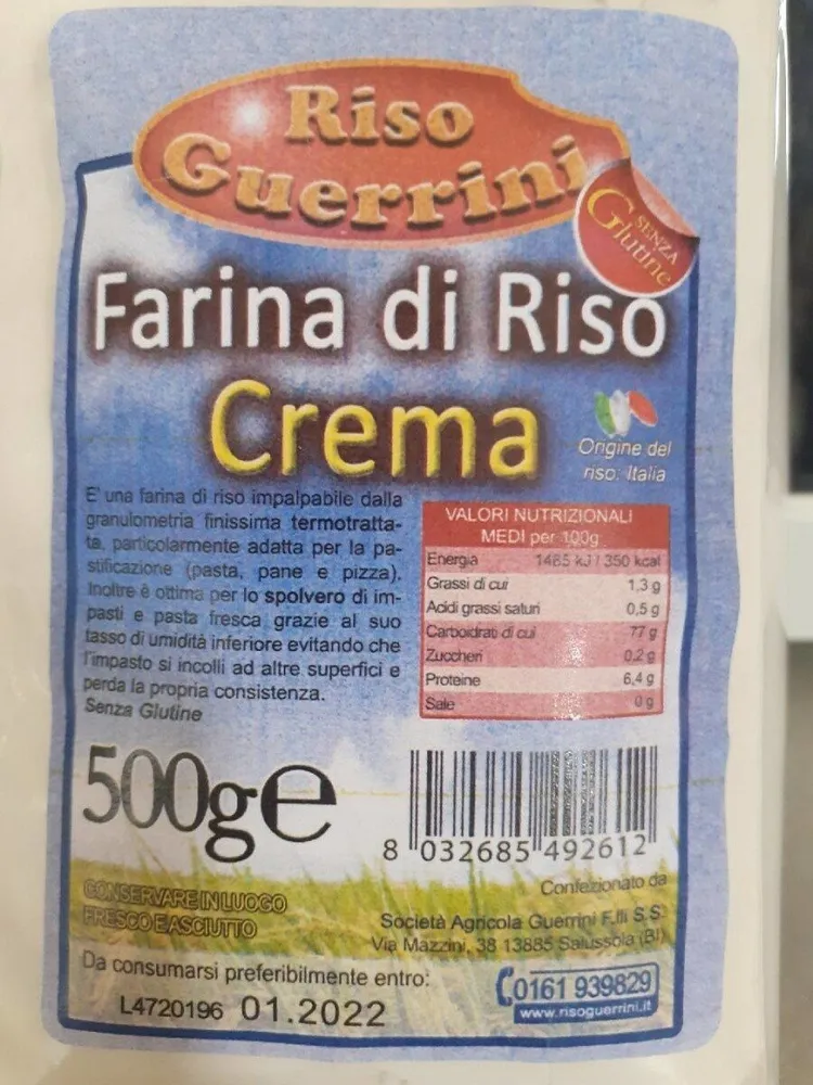 Farina di riso crema