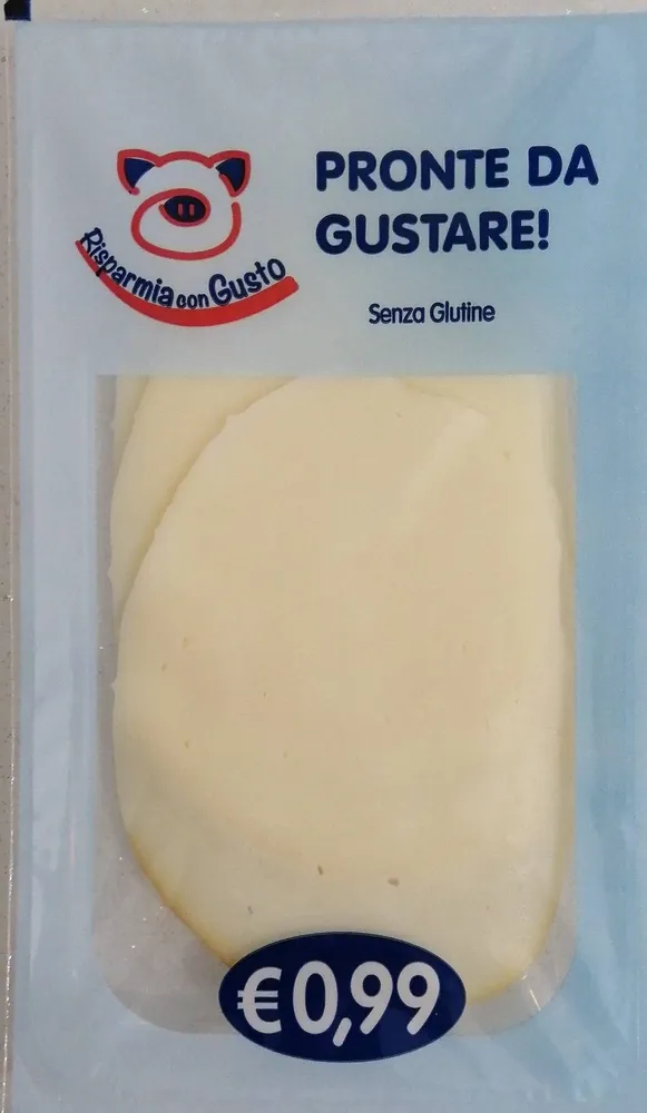 Scamorza affumicata a fette