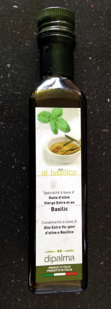 huile d'olive au basilic