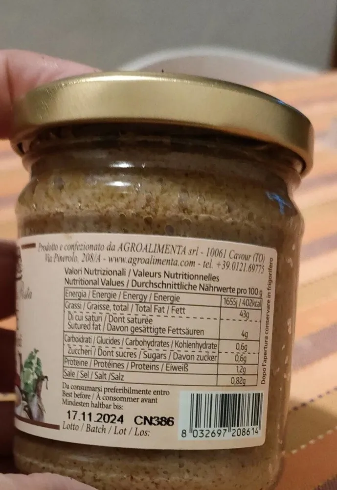 Patè di olive verdi