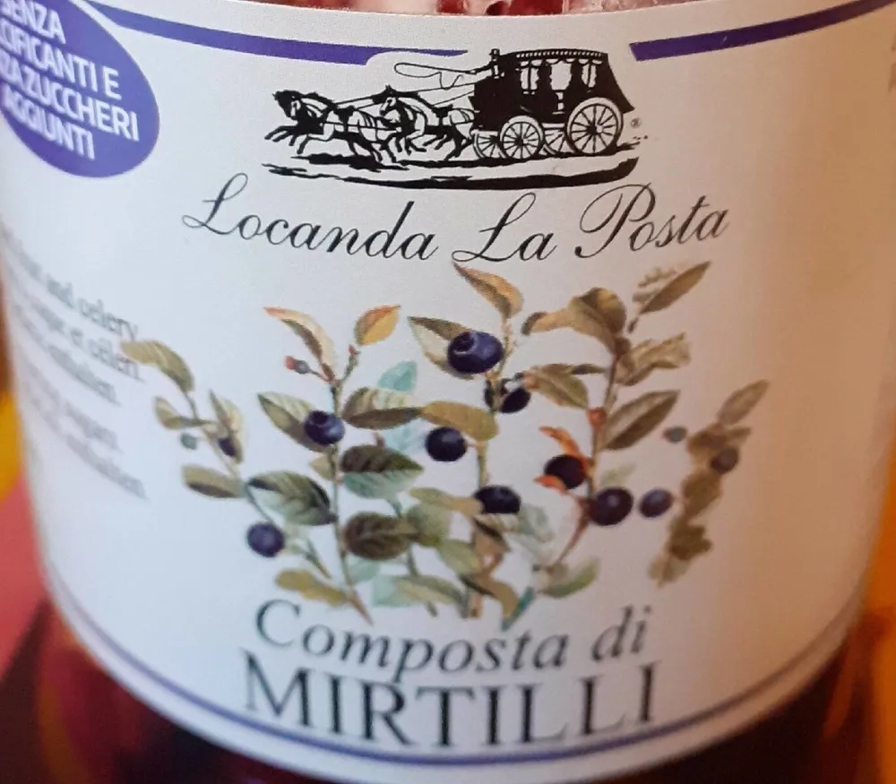 Composta di mirtilli