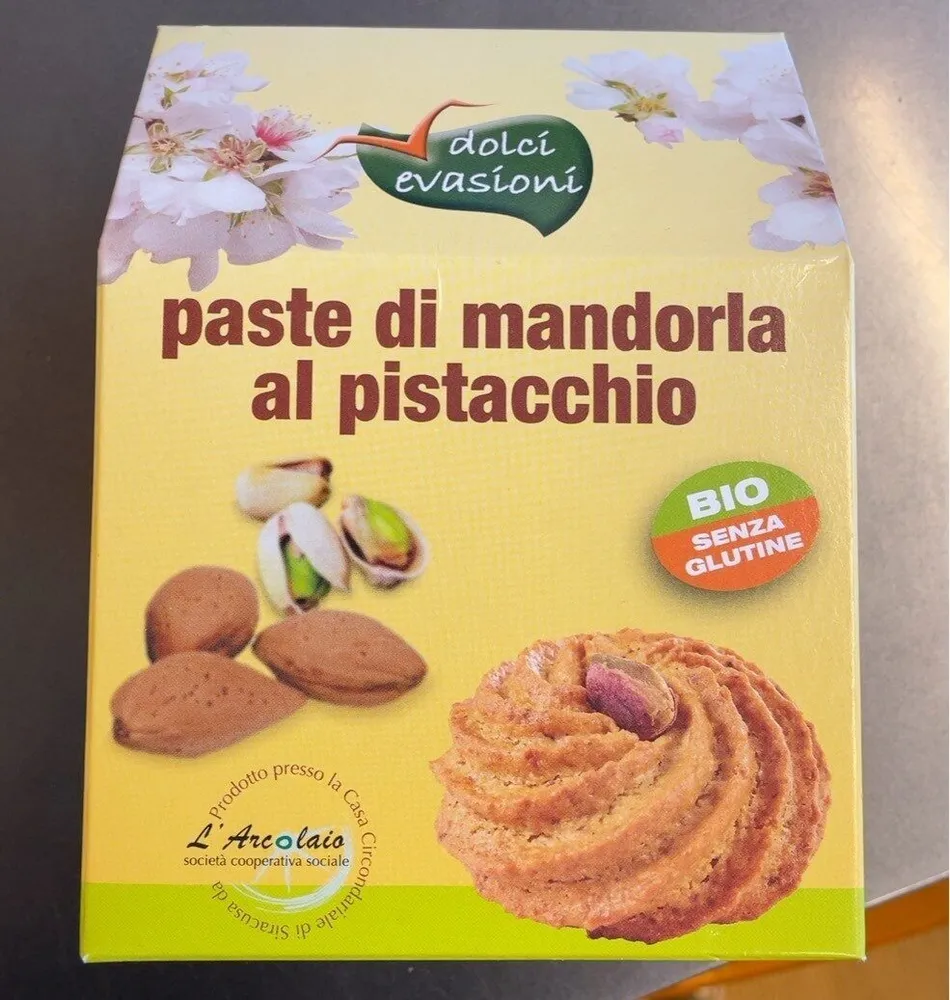 Paste di mandorla al pistacchio