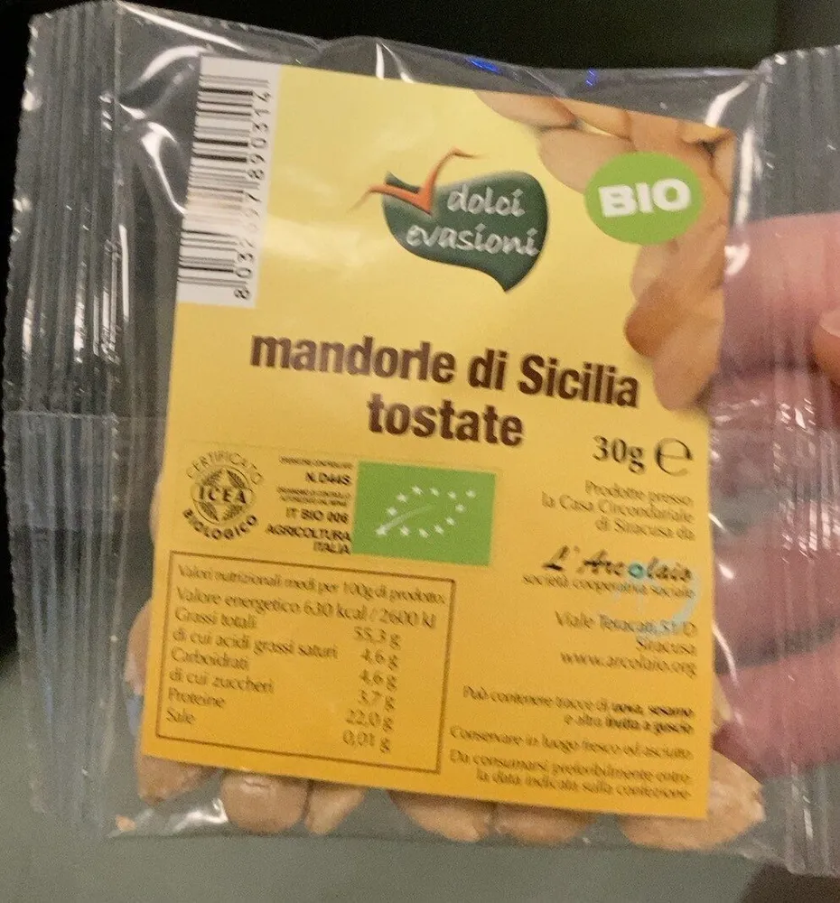 Mandorle di sicilia tostate