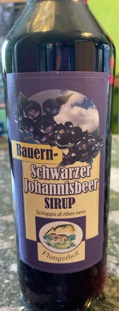Schwarzer Johannisbeer Sirup - Sciroppo di ribes nero