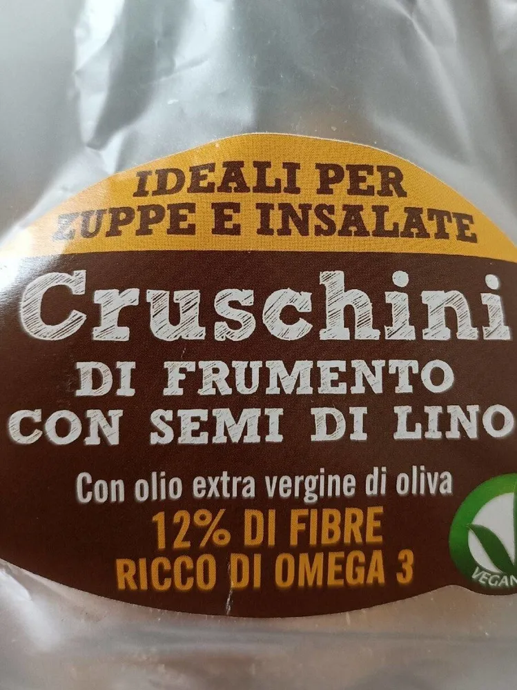 Cruschini di frumento con semi di lino
