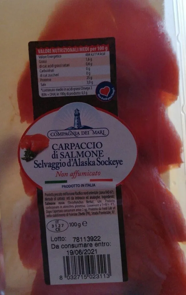 Carpaccio di salmone