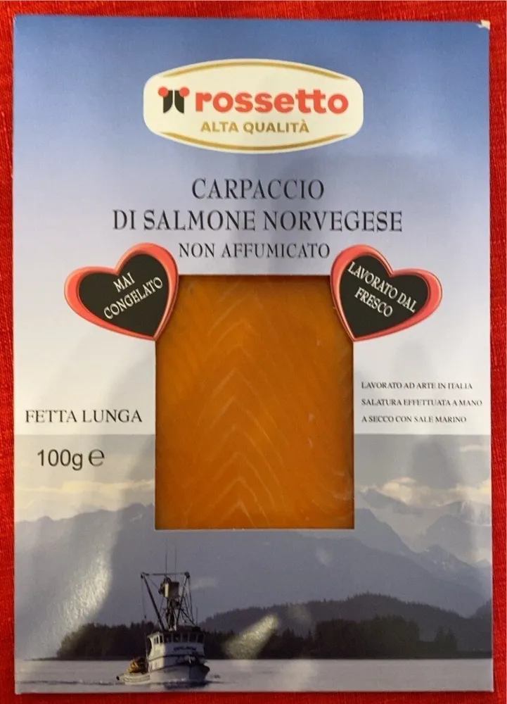 Carpaccio di salmone norvegese