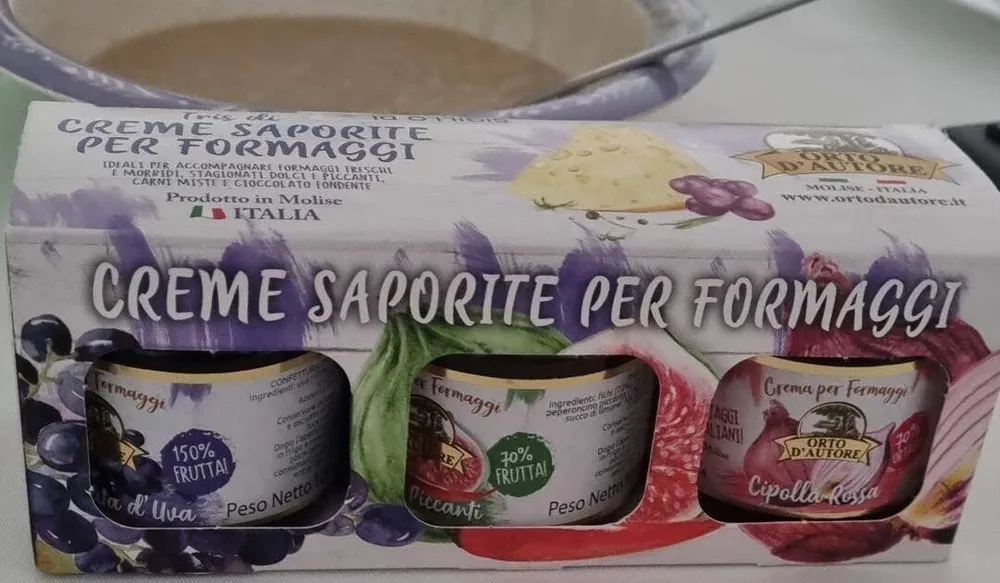 Tris di creme saporite per formaggi