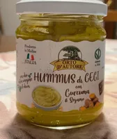 Hummus di ceci con curcuma e sesamo