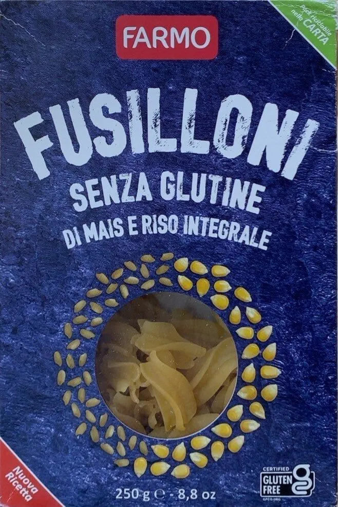 Fusilloni di mais e riso integrale