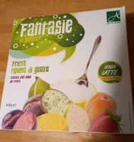 Frutta ripiena di gelato