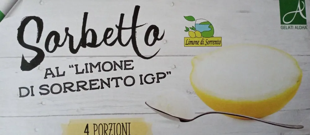 Sorbetto al limone di Sorrento IGP