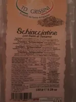 Crackers Schiacciatine con Semi di Sesamo