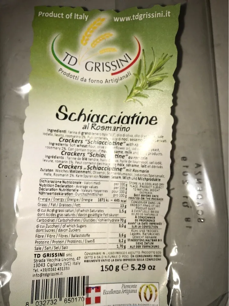 Schiacciatine al rosmarino
