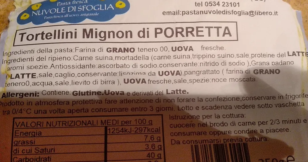 Tortellini Mignon di Porretta